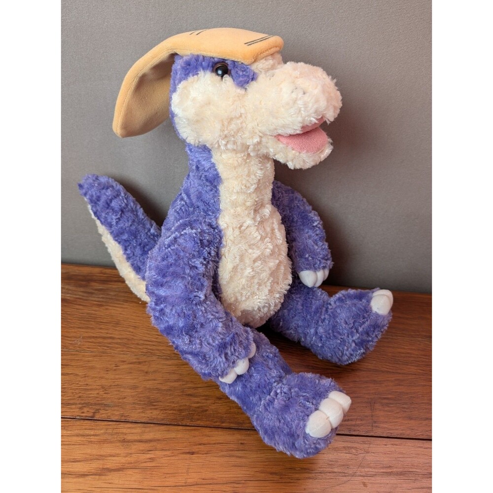 Build A Bear Dinosaur Purple Parasaurolophus BAB Plush Stuffed Animal Purple 18"